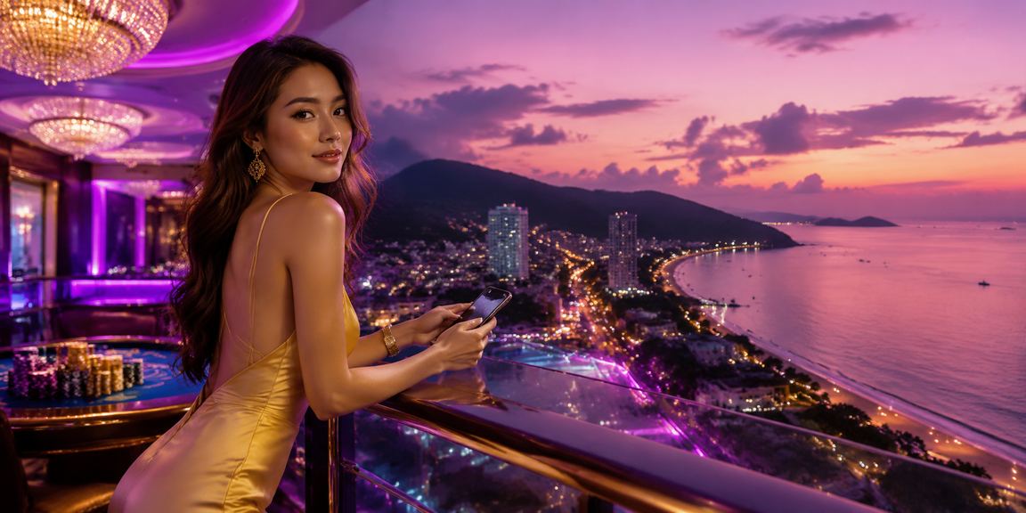 Pemain dari Penang menggunakan telefon untuk bermain loteri dan roulette